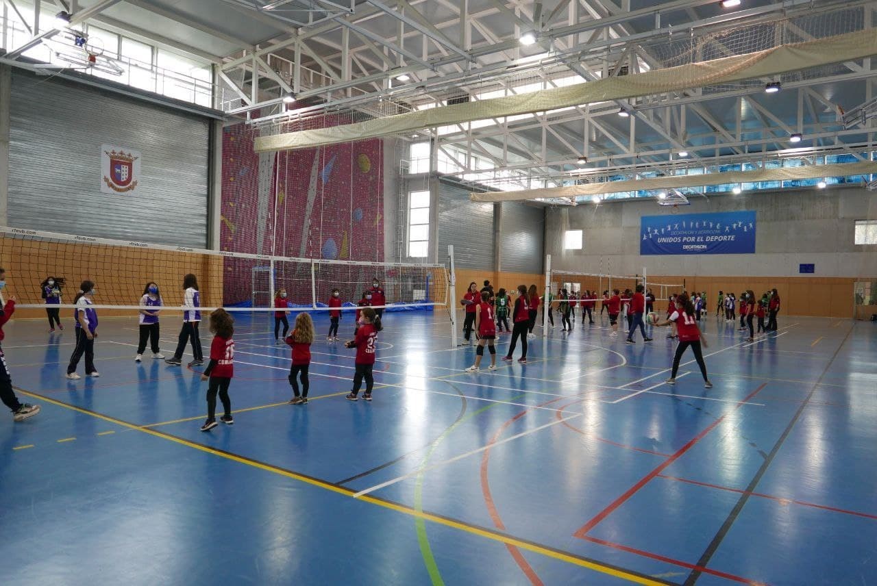 Berriozar acogió la Segunda Concentración de Minivoley